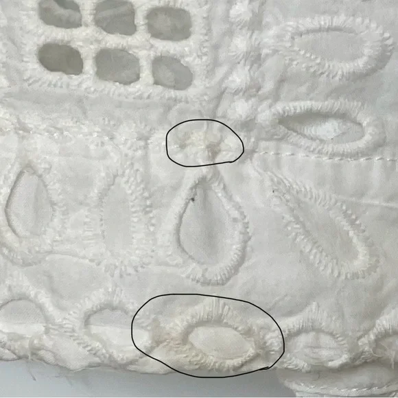 Anthropologie Maeve women’s white lace tunic dress cover-up. - Picture 7 of 8